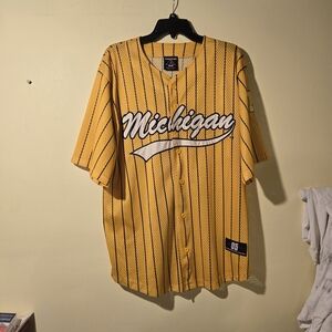 Michigan Yellow Striped Men's Jersey
